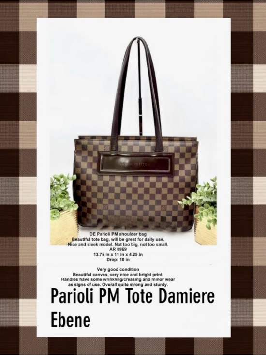 Louis Vuitton Handbags - Louis Vuitton Brown Damier Ebene Tote Bag